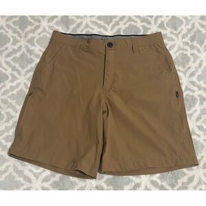 Orvis Mens Performance Shorts Brown Tan Size 30 Quick Dry Hiking Outdoor Pocket